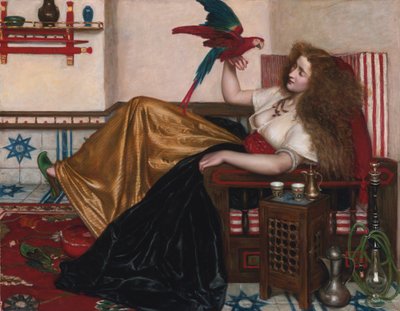 Tooti-Namehの女性またはオウムの伝説 作： Valentine Cameron Prinsep